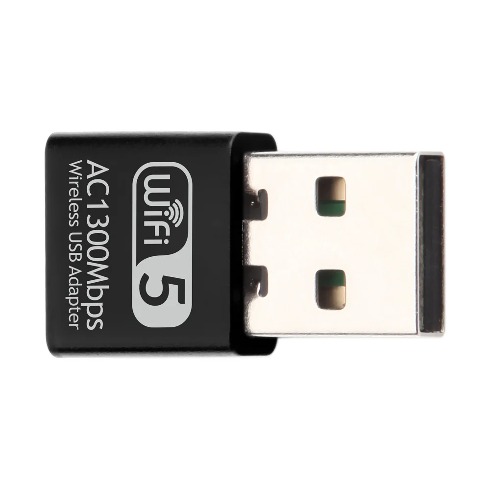 Wholesale 1300Mbps Wireless mini Wifi Adapter RTL8812 Dual Band Networking Card For Laptop Desktop PC WiFi USB Dongle