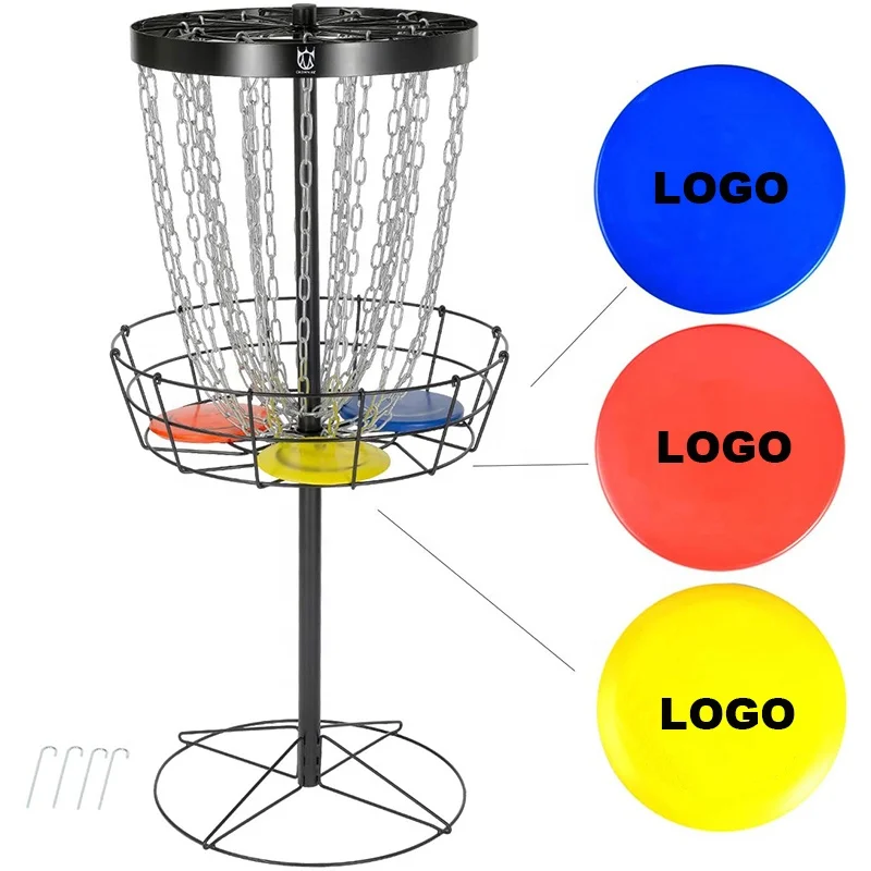 Hot selling outdoor sports game professional Gumei disc golf basket