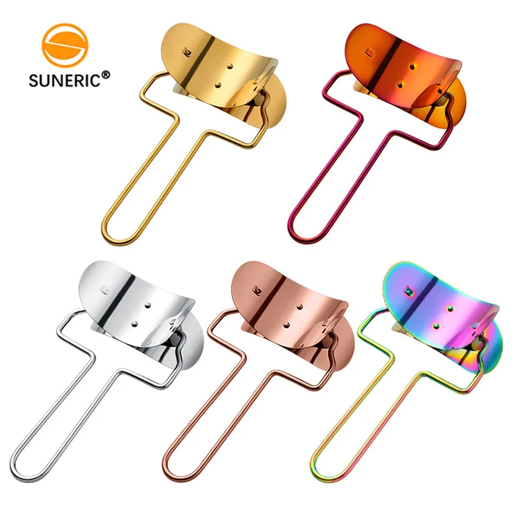 Stainless Steel Manual  Dough Cutter and Pastry Wrapper Roller Metal Dumpling Skin Maker for Kitchen Use