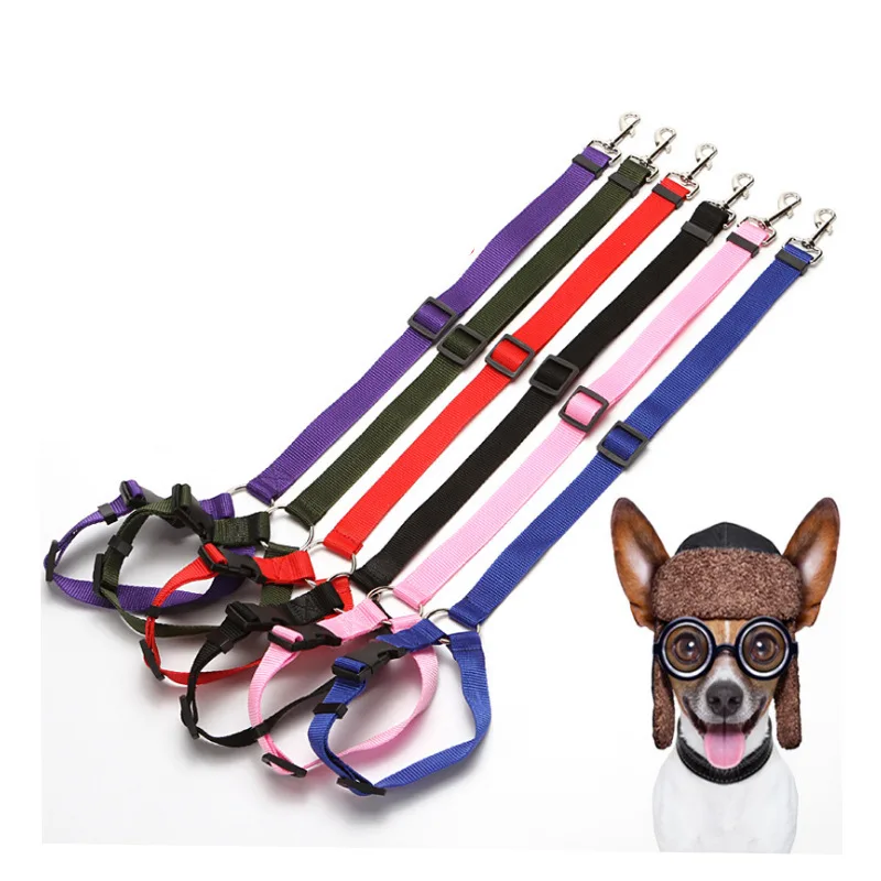 
Manufacturer wholesale nylon comfortable and safety dog seat belt with Buck 