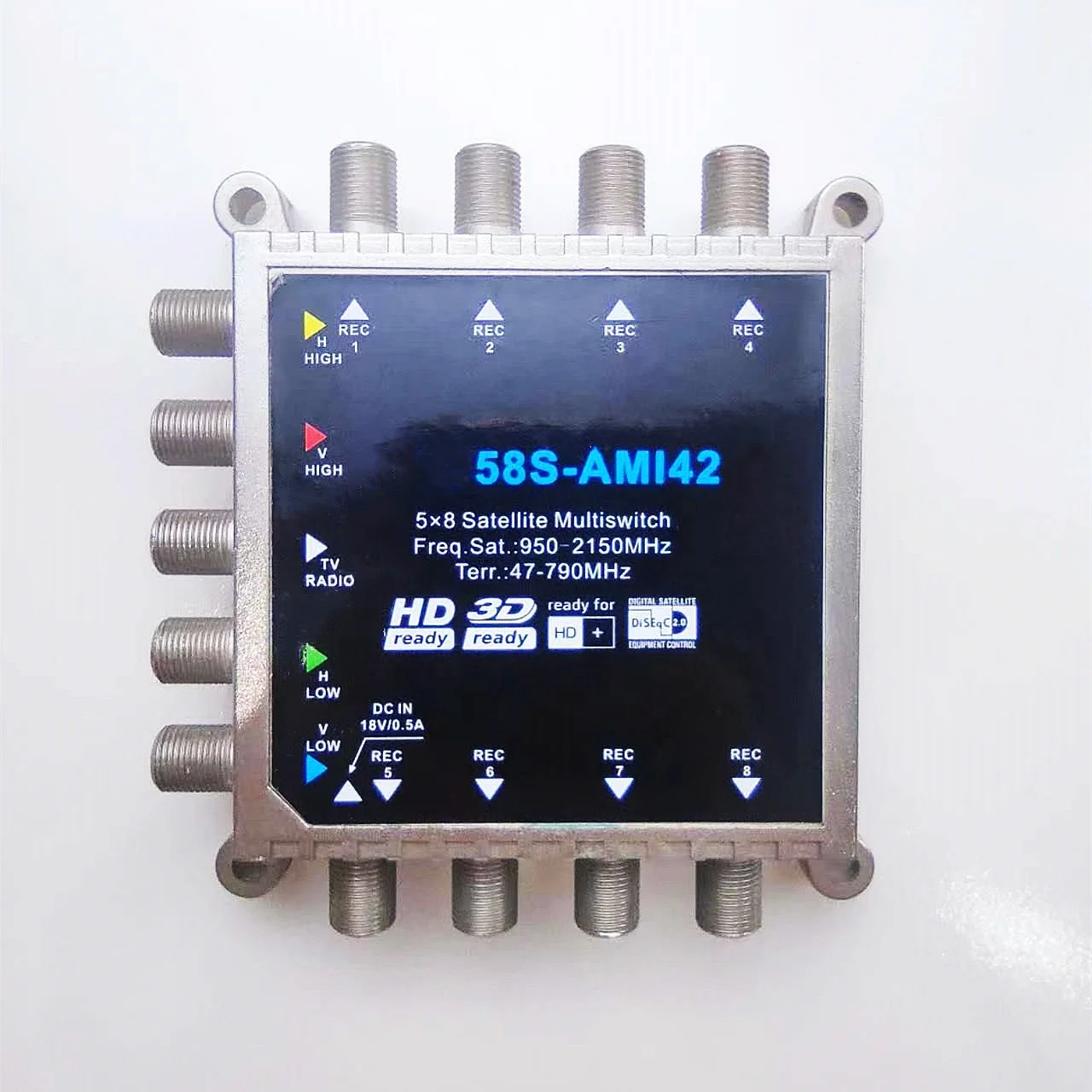 Durable 58S 47-790MHz satellite multi switch tv system professional 950-2150MHz satellite multiswitches