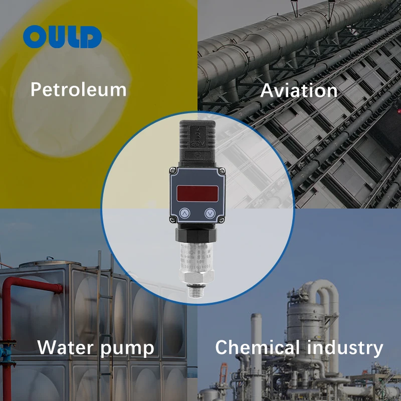 Ould PT-511 Water Pump 10Bar 4-20Ma G1/4 R1/4 Connector Absolute Differential Pressure Transducer Transmitter