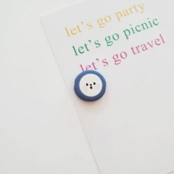 2021 Latest beads Acrylic rubber printing straight hole loose beads Polymer Clay Beads for jewelry making