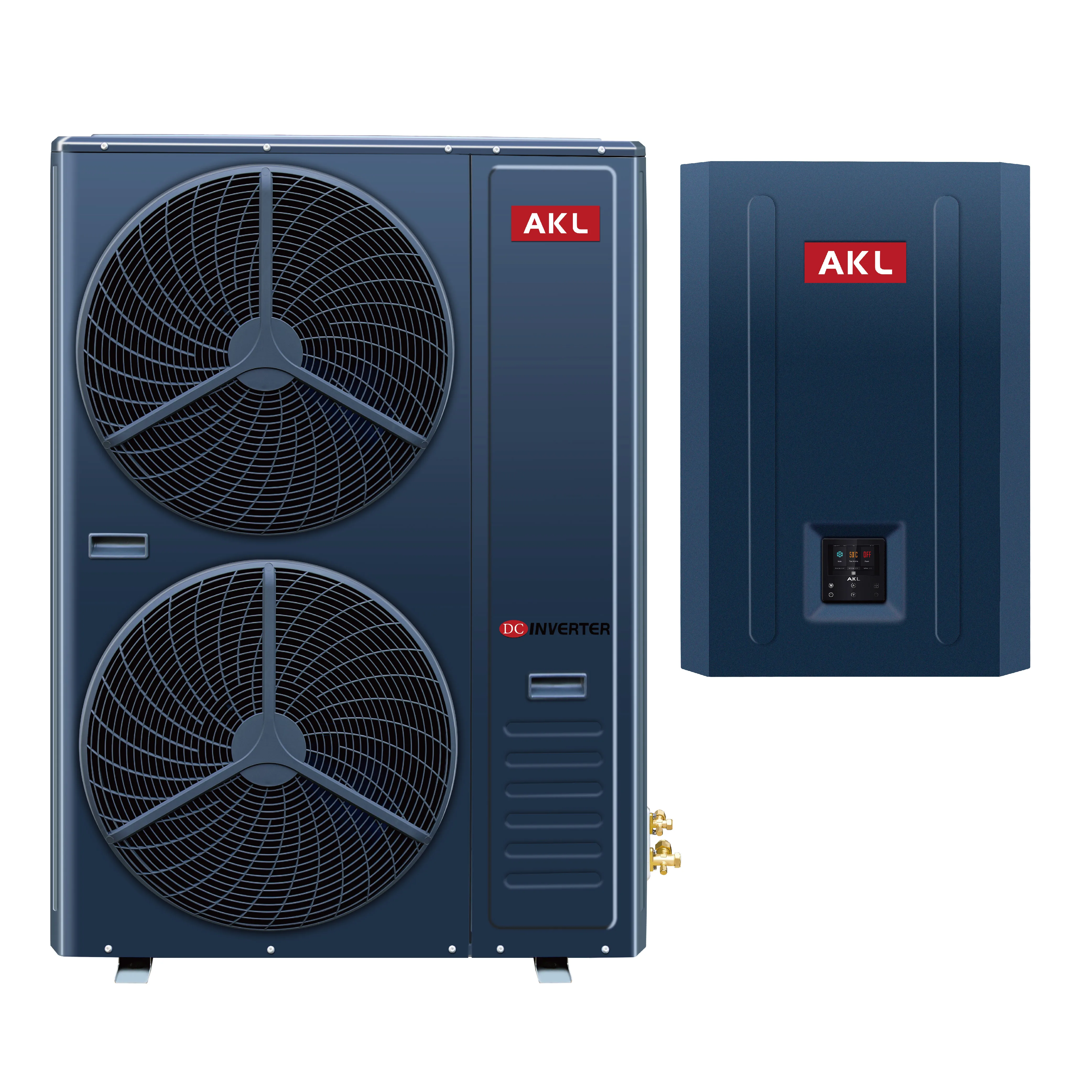 AKL high energy efficiency rating R32 refrigerant DC inverter 25kw split type air to water heat pump