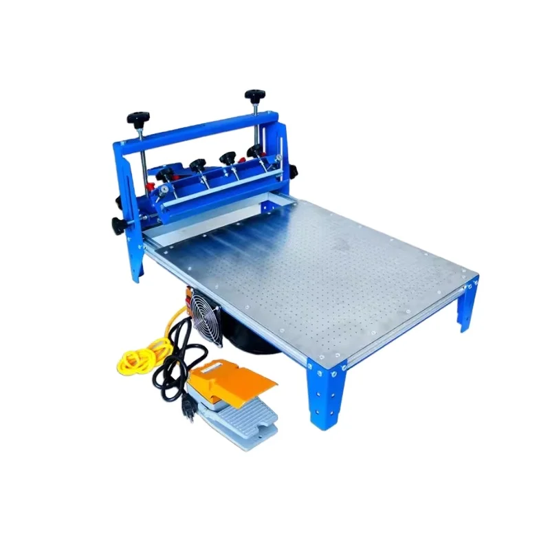 Three way  fine adjustment suction   screen printing table with vacuum table  silk screen printing machine for plastic bags