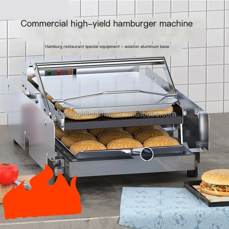 Commercial Hamburger Making Machine KFC Mcdonalds Burger Restaurant Kitchen Equipment