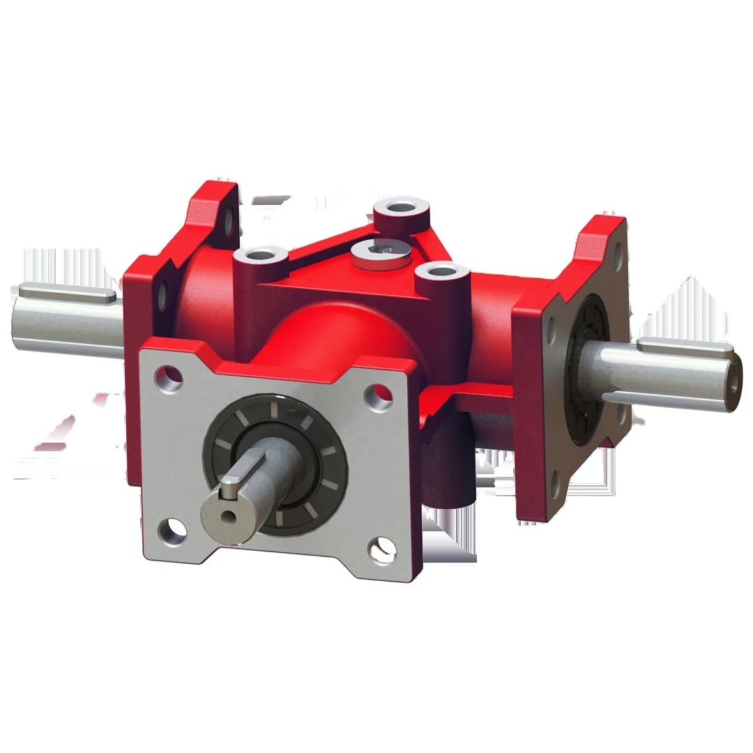 T Series 90 Degree 1:2 Ratio Right Angle Spiral Bevel Agricultural Machinery Gearboxes