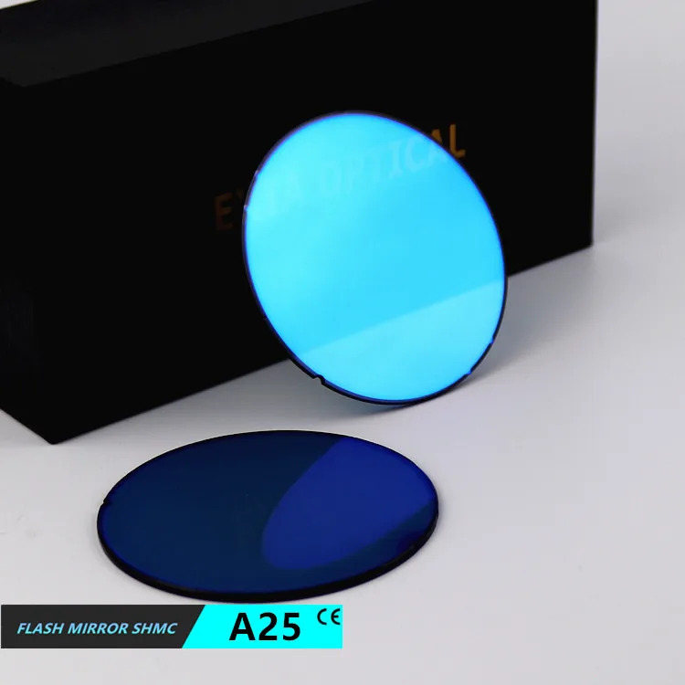 EXIA A25 линзы солнцезащитные очки синяя вспышка зеркальные UV400 необработанные Линзы для очков