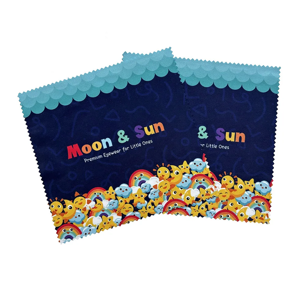 Microfiber 15*18cm white cloth digital print sublimation blank optical cleaning cloth for eye glasses lens sunglasses screens