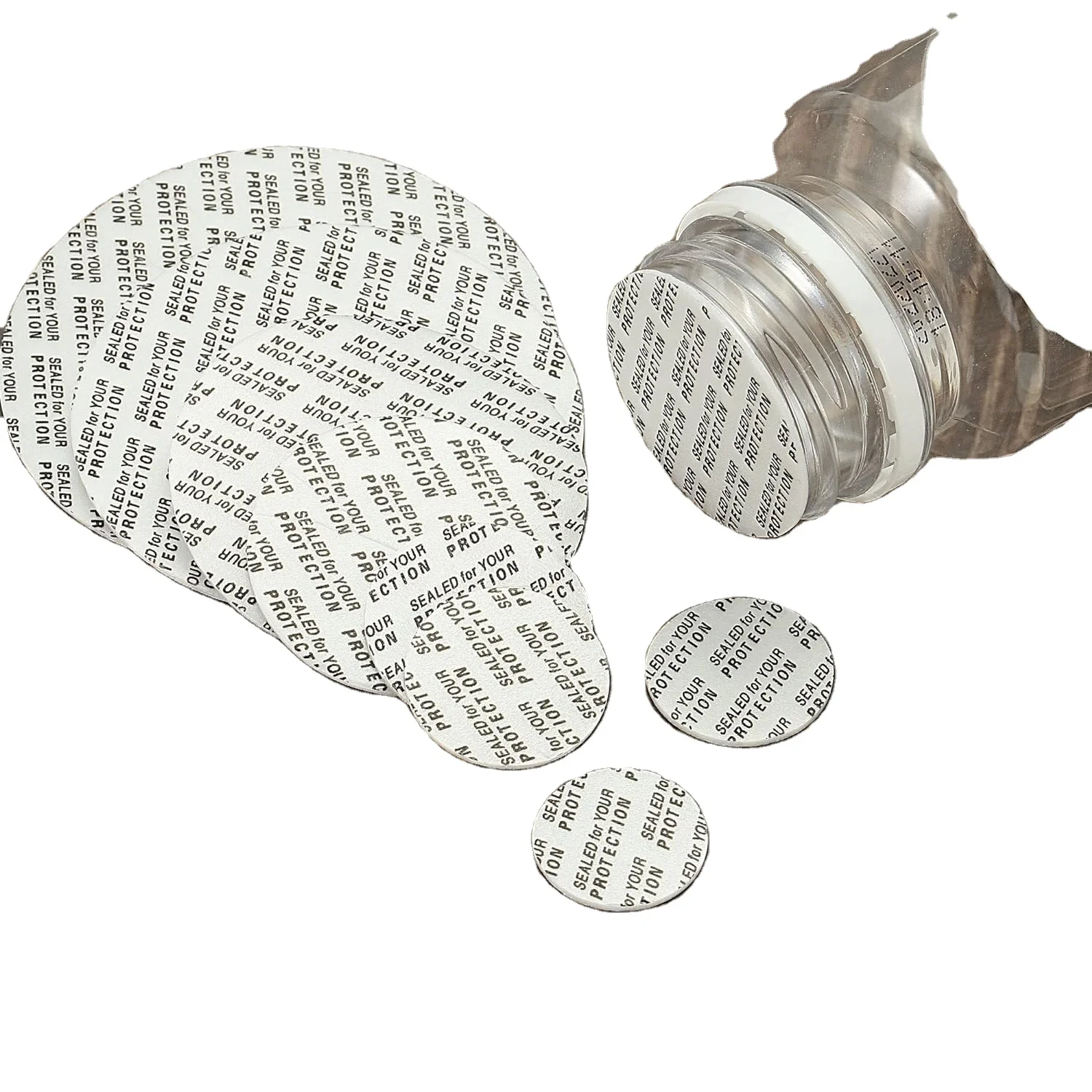 Self Adhesive Pressure Sensitive Bottle Jar Cap Seal Foam Induction Liner for bottle jar