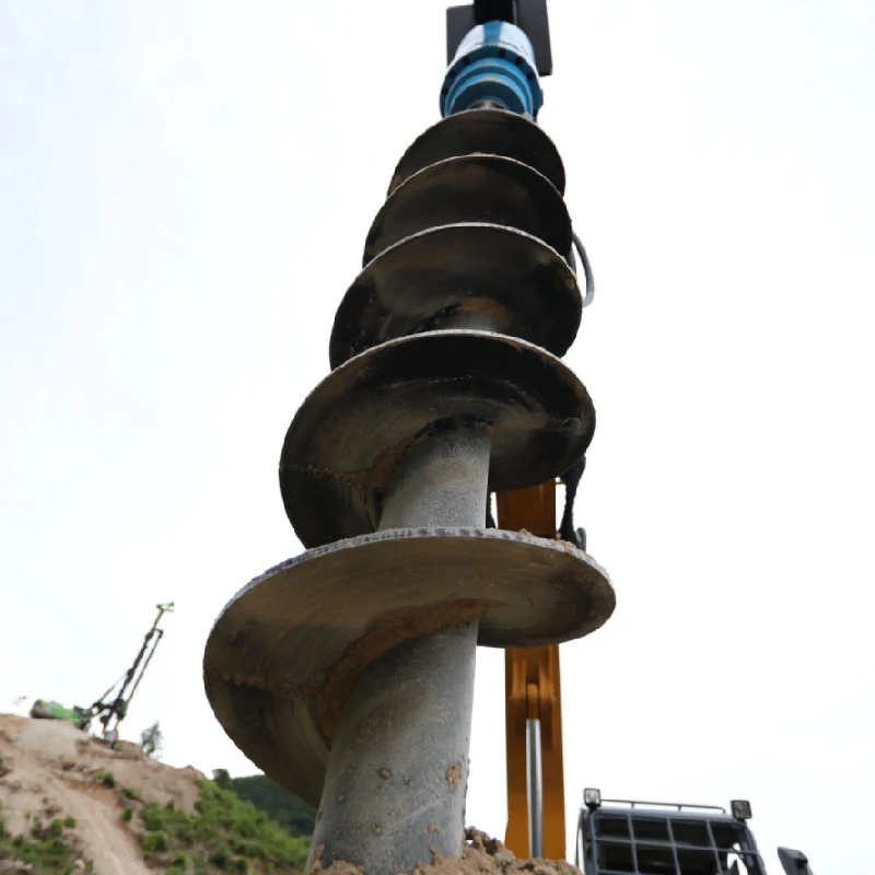 YA10000 Top-level Hard material High efficiency Spiral Foundation pile driving Auger for Digger attachments