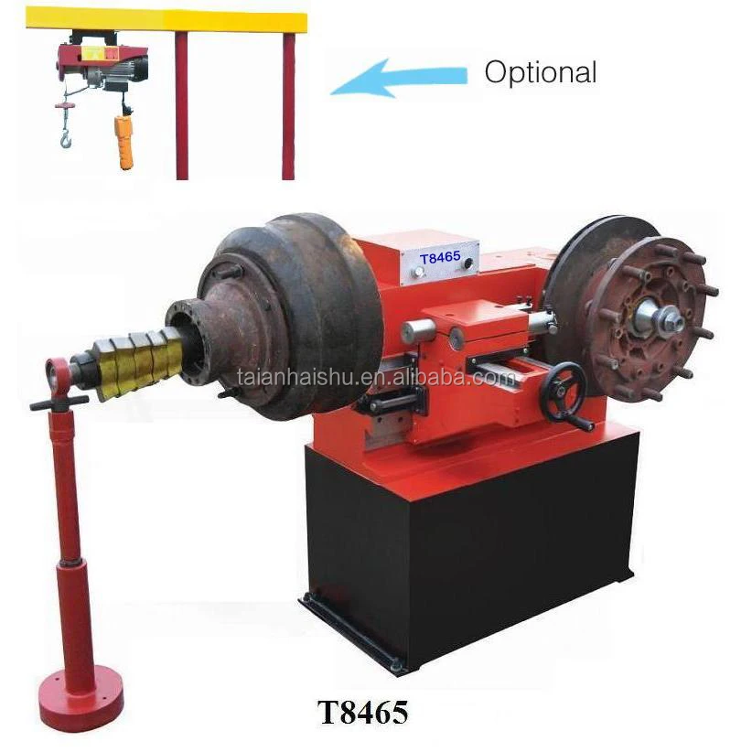 Brake Rotor Resurfacing Equipment T8465 Brake Disc Drum Repair Cutting Lathe
