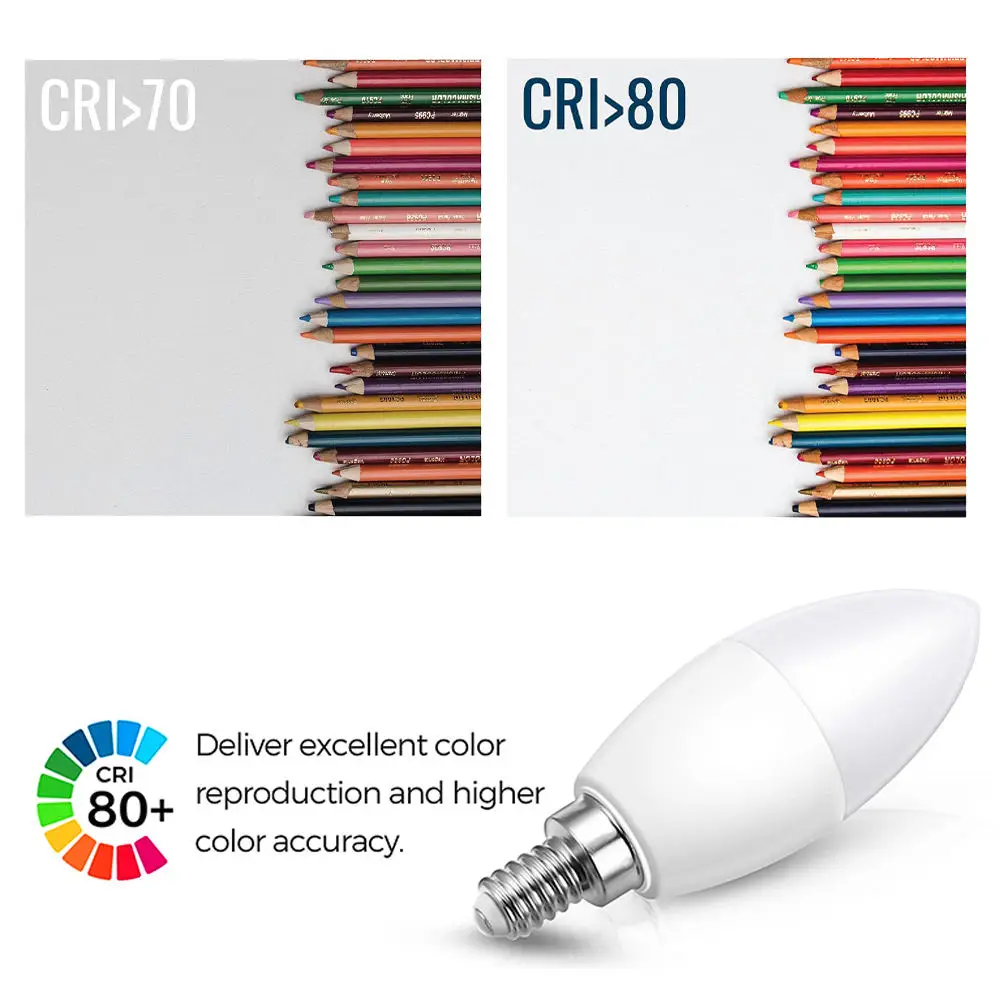 Vertak Wholesale Home C37 E14 3000K 4000K 6500K Light Led Bulbs Lamp 7 Watt Lamp Led Bulb Light