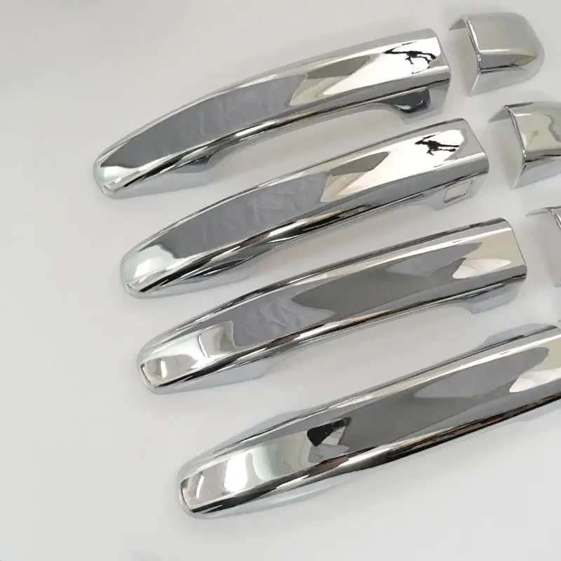 Auto 4 DOOR Chrome ABS HANDLE COVERS without Passenger Keyhole