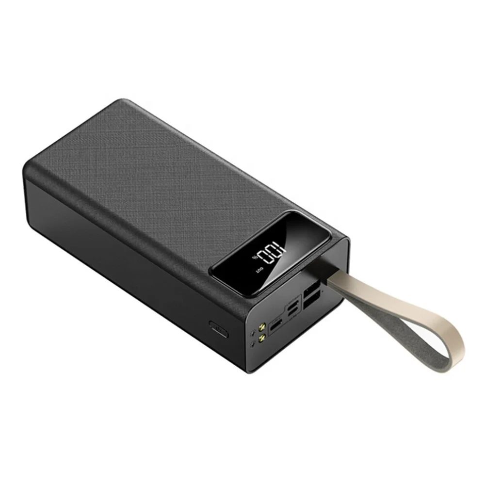  50000 мАч Power Bank большой емкости быстрой зарядки Быстрая зарядка ЖК-дисплей индивидуальный логотип на заказ