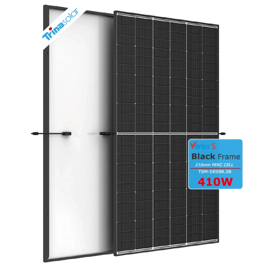 Half cut cell mono solar panel Trina Vertex S TSM-DE - DE09 9BB 400w 405w 410w  415w 132 cells solar modules panels in stock