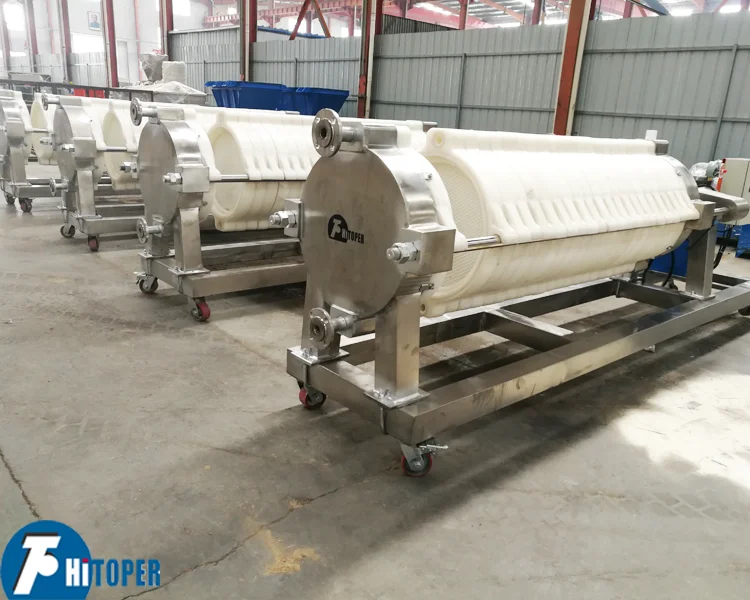 High pressure round plate filter press for clay, especially for kaolin clay, ceramic clay dewatering