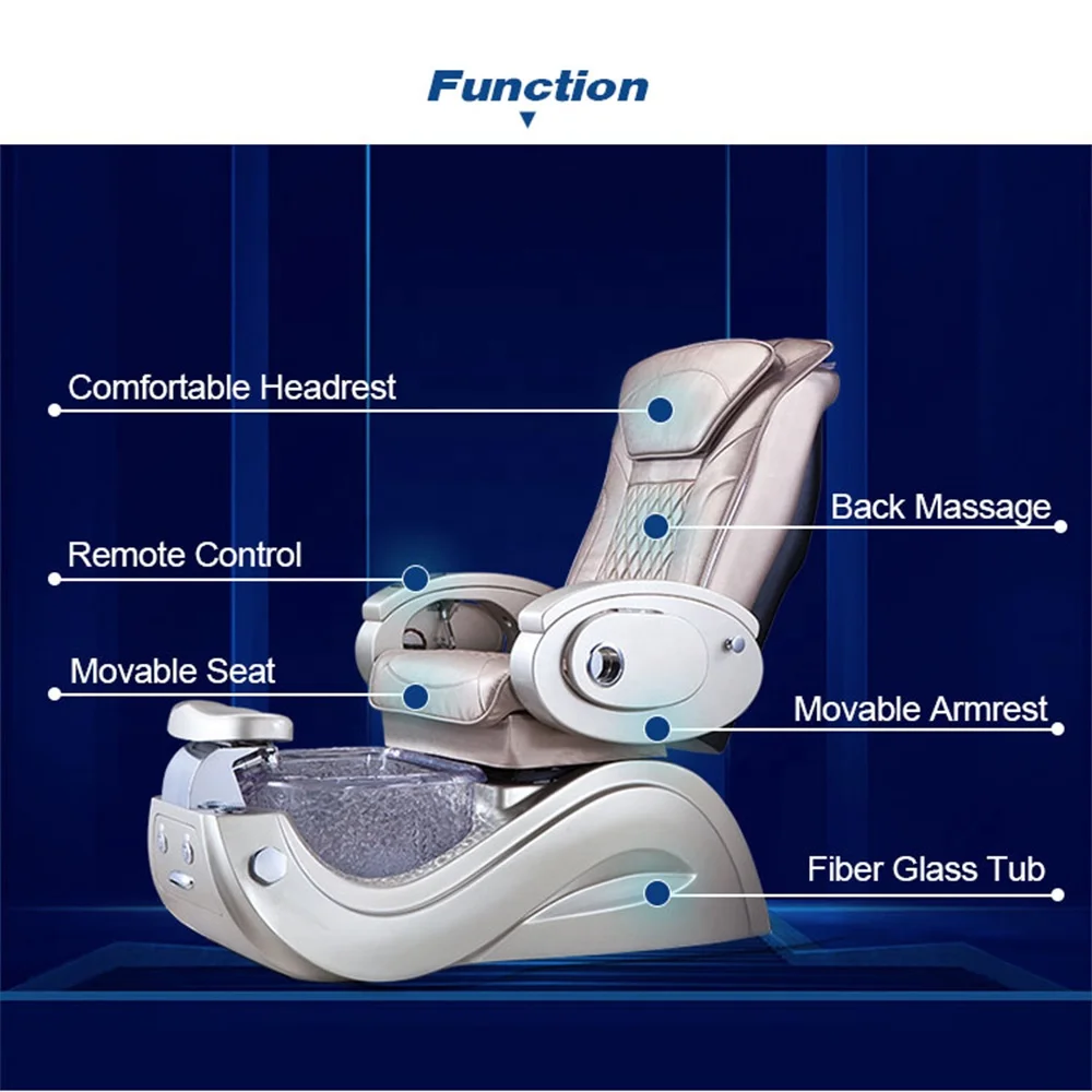 Best Beauty Salon Furniture Wholesale Foot Spa No Plumbing Pedicure Massage Chair on Sale