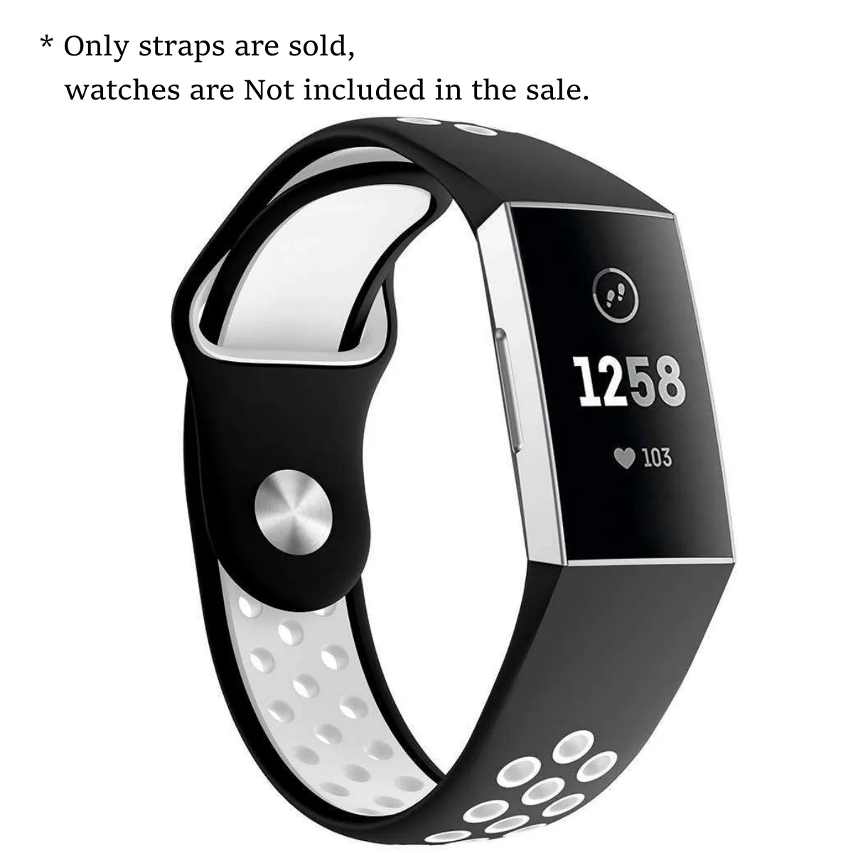 Силиконовый ремешок для фитнес-трекера Fitbit Charge 3 спортивные умные часы двухцветный пористый