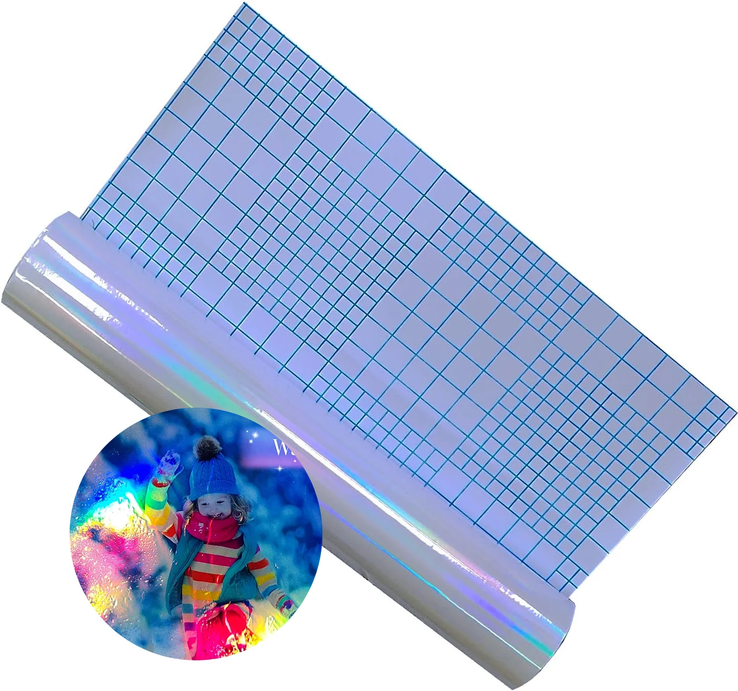 Manufacturer Hot Sales Customized PVC/PET Holographic Film Roll at Wholesale Price