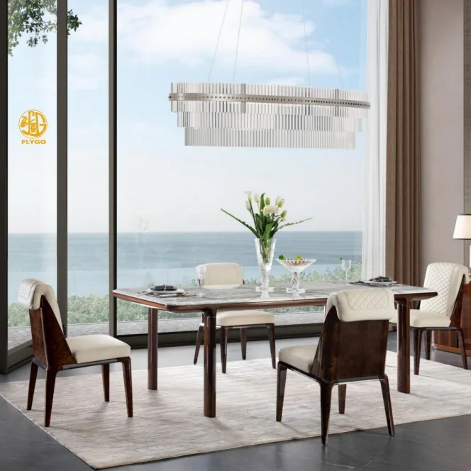 Furniture dining table set luxury dining table set dinning table set 4chairs dining room furniture