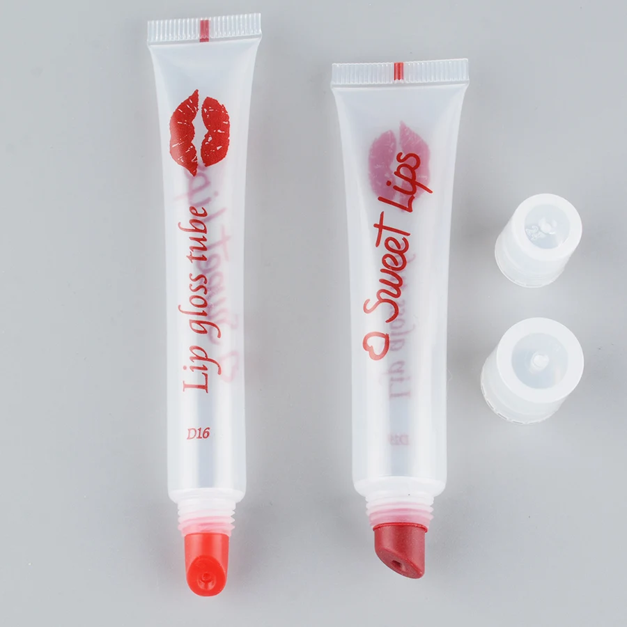 private label  TPE applicator 5ml 8ml 10ml 12ml 0.5oz 5g 10g lip balm container  lip gloss tube empty transparent tube