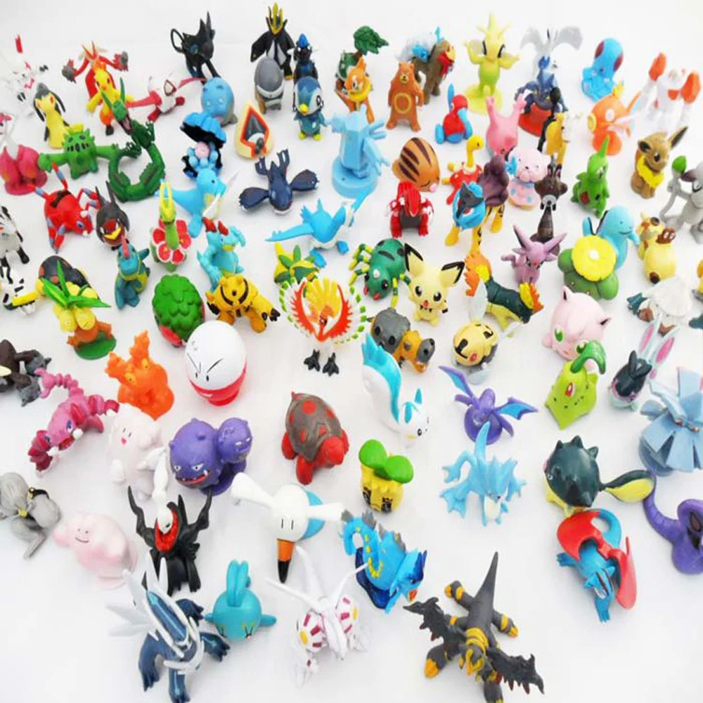 
 Лидер продаж, экшн фигурки покемона из ПВХ, 2 3 см, 144 дизайна, игрушки   (1185301057)