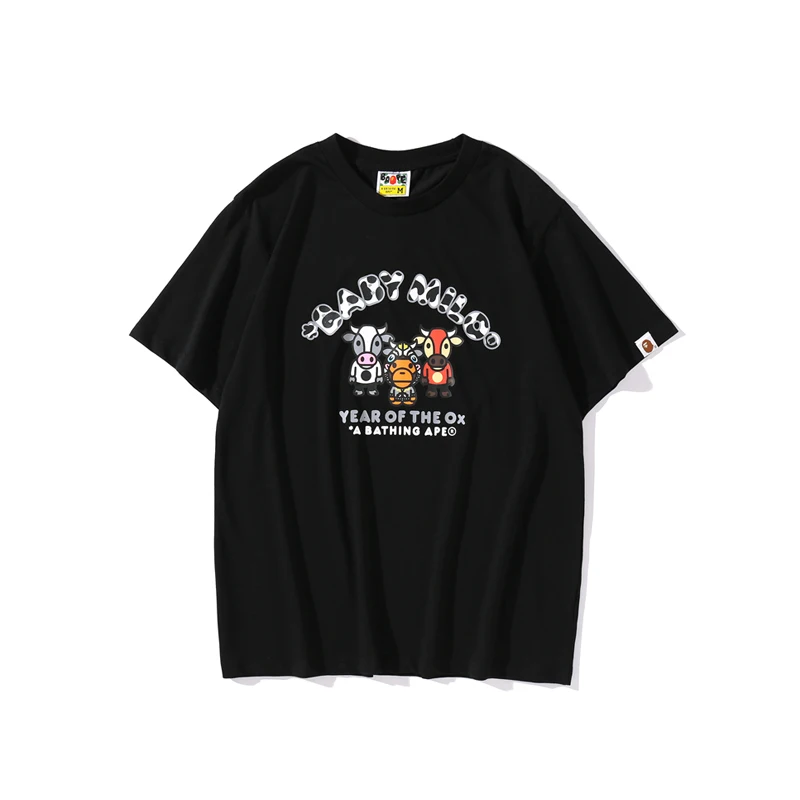2021 Hot Salel BAPE   Year of The OX Exclusive T-shirt Bape T-shirt Sizing  for men and woman with Asian size