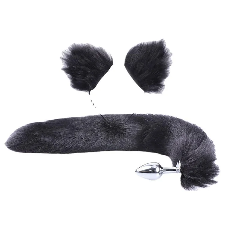 Sexy Fox Metal Butt Plug Tail Set With Hairpin Kit 8 Colors Anal Butplug Tail Prostate Massager Butt Plug For Couple Cosplay