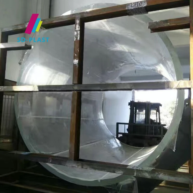 Wholesale Custom large Acrylic Glass Sheet Aquariums Round Acrylic Fish Tank