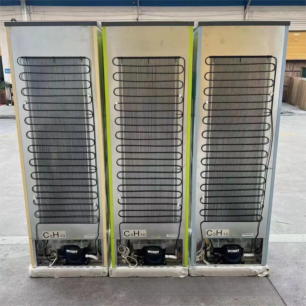 212L 300L Large capacity American retro red yellow orange blue green Double-door refrigerator bottom-freezer refrigeration t