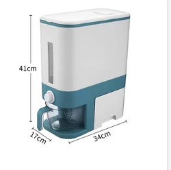 Moisture Proof Household Cereal Dispenser Bucket Rice Dispenser Large Grain Container Storage with Lid