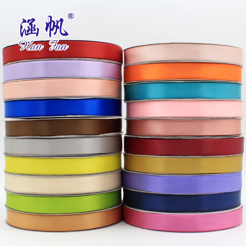 
2cm high quality dense polyester ribbon manual bow accessories 
