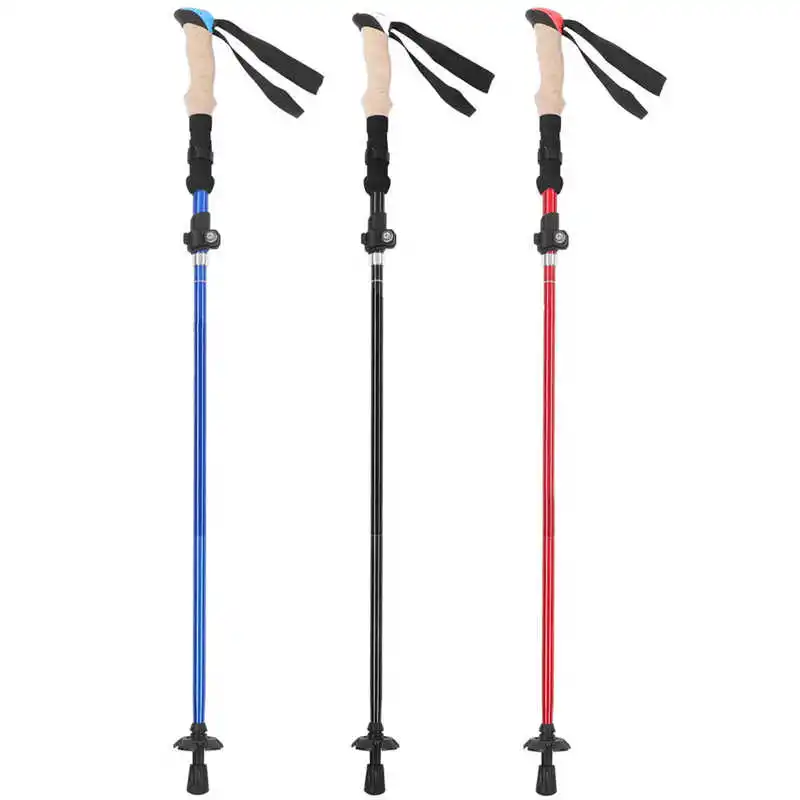 
Telescopic Hiking Pole 5-Section Folding Ultralight Walking Stick Climbing 
