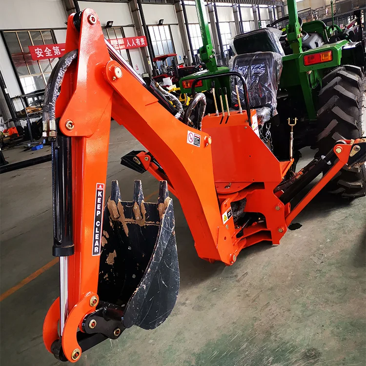 Farm Machinery Towable Backhoe Loader Tires Backhoe Excavator Machine For Sale