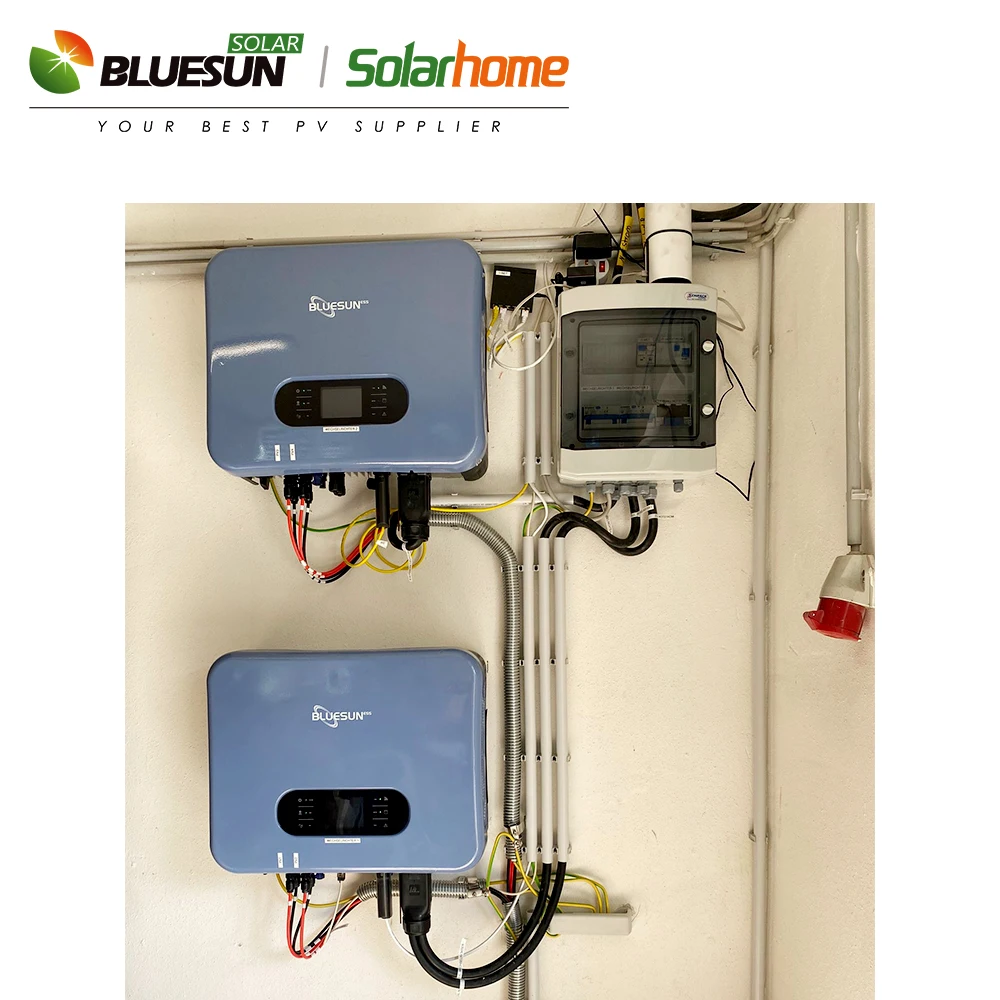 High Voltage Bluesun 12kw Hybrid Inverter Three phase With batteries With High Quality