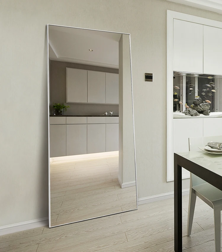 Wall mounted hanging full length frame mirror for decoration living room mirror