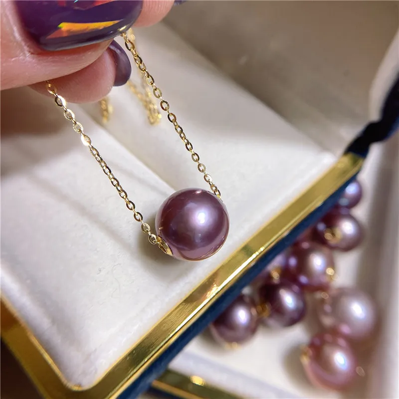 9-12mm AAA Flat Round Edison Pearl Cultured Freshwater Pearl Pendant For Jewelry Making 1 buyer