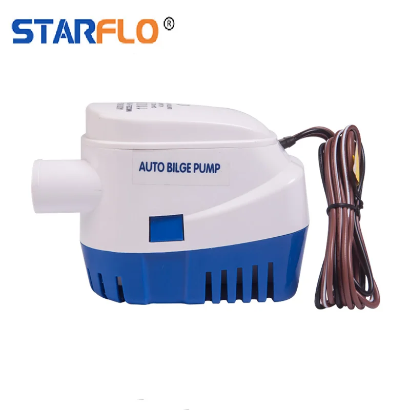 Starflo с батарейным питанием 1100GPH 12V / 24V DC автоматические Трюмные насосы Электрический Правило морской погружной насос
