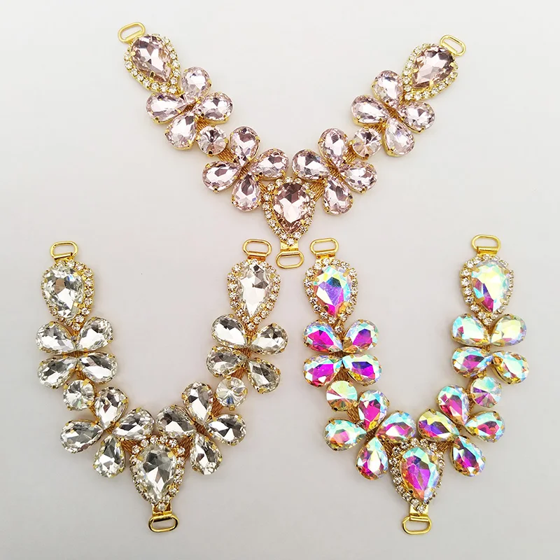 Wholesale Crystal Shoe Decoration Rhinestone Shoe Ornament Rhinestone Bag Buckle LSSD889