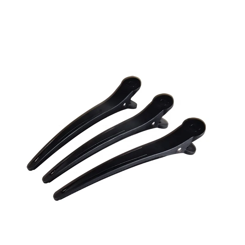 Professional Custom Hairdressing Tools Plastic Non Slip Duck Bill Hair Clip For Girls