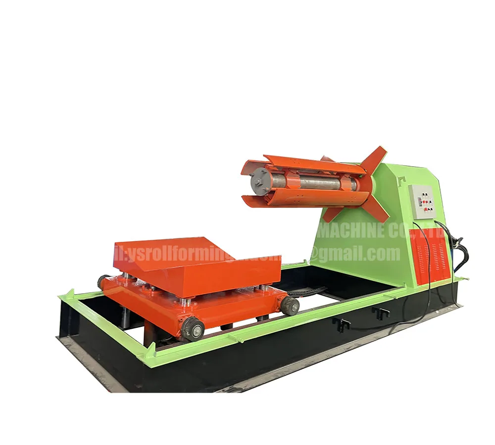 Factory high quality  7 Tones Hydraulic Steel Coil Decoiler For Sale