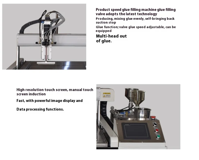 Large scale fully automatic glue dispensing machine equipment gear pump dual head and dual component AB glue dispensing machine