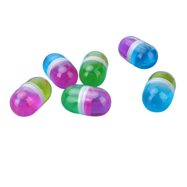 Hot Selling Low Boron Two-color Capsule Transparent Crystal Mud Slime