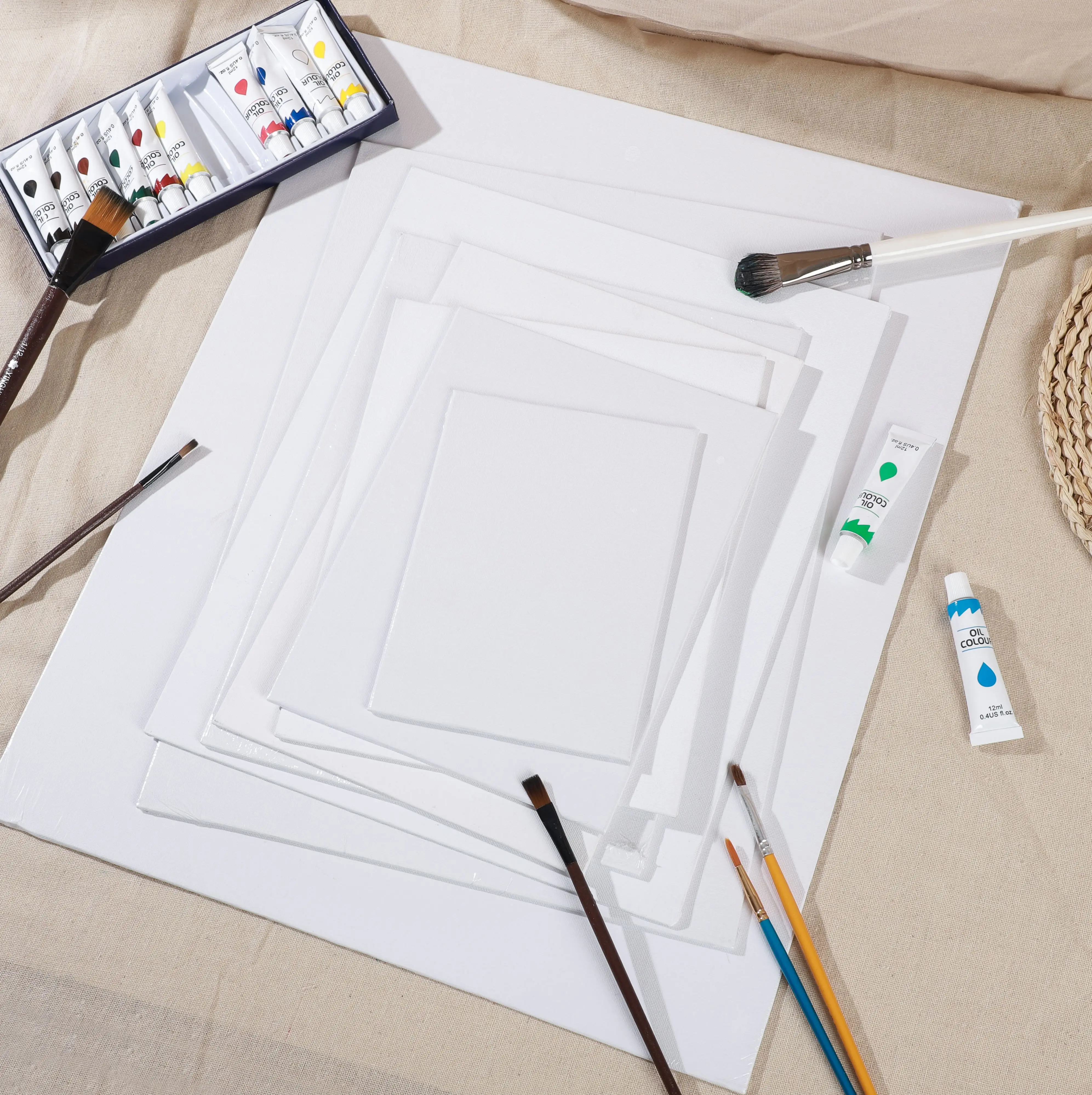 Painting blank canvas panels art supplies 100% cotton canvases boards