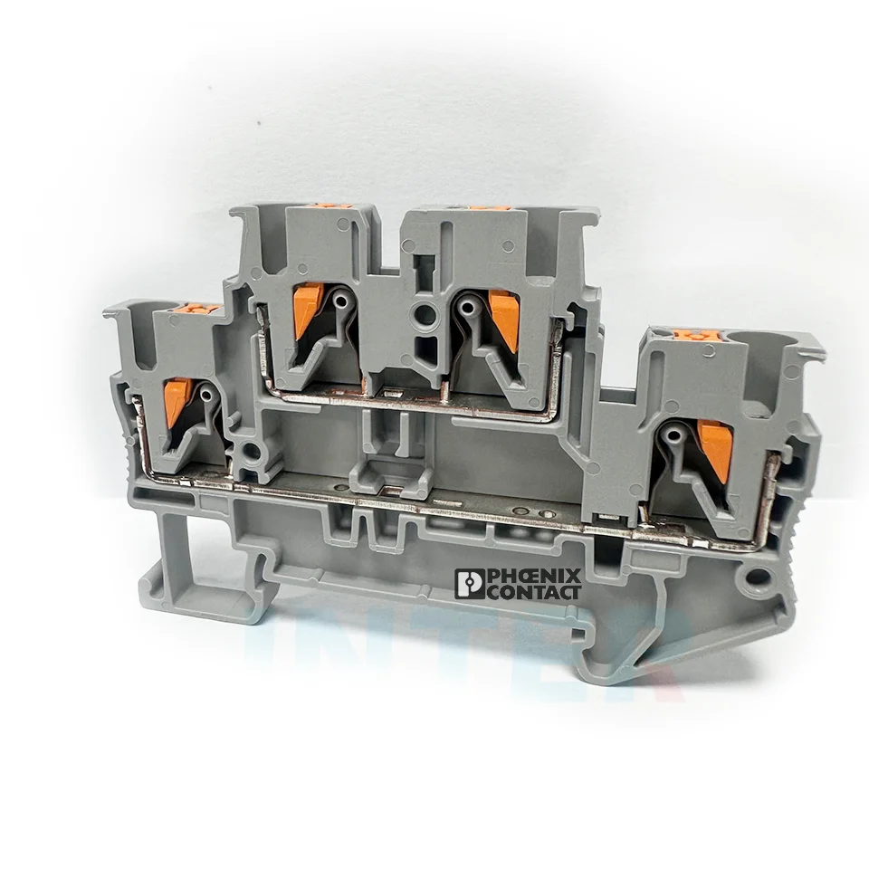 3210567 PTTB 2.5 Push-in Terminal Block Double Level DIN Rail Spring Terminal Block phoenix contact