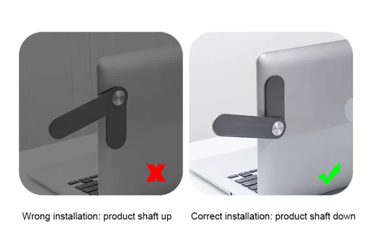 Magnetic Side Notebook Screen Holder For Mobile Phone Plastic Adjustable Expansion Mobile Phone Stand Bracket