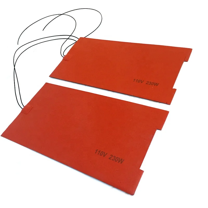 240v 1500w Etched foil Silicone rubber heater customized silicone rubber plate