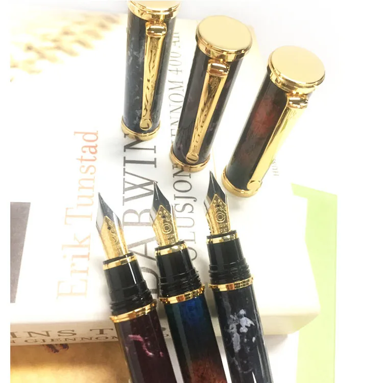 JR516  Jaguar 24K Big Cigar pen with Luxury Marble Pattern Lacquer Finishing.