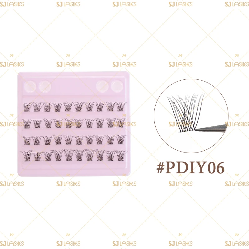 Segment DIY Lashes Extensions Custom Pre Cut Faux Mink Individual Cluster Lashes